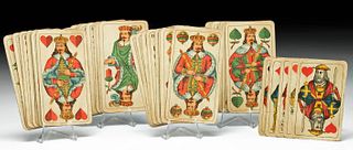 Late 19th C. German Altenburg Skat Playing Cards (38)