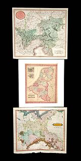 19th C. European Maps - Austria, Saxony, Holland