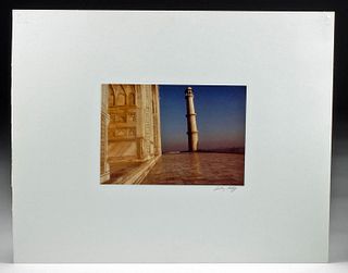 Signed 20th C. Andy Katz Photograph of the Taj Mahal