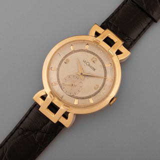 LeCoultre, Yellow Gold Stylized Wristwatch, ca. 1950