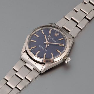 Rolex, Ref. 1002 "Blue Mosaic Tritium" Oyster Perpetual Watch, ca. 1980