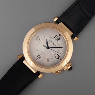 Cartier, Yellow Gold Pasha Automatic Wristwatch with Date, 2020