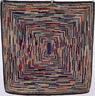 Striped Hooked Rug
