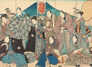 Utagawa Kunisada, 2 Woodblock Prints