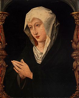 Flemish school, ca. 1520. 
"Mary Magdalene". 
Oil on panel.