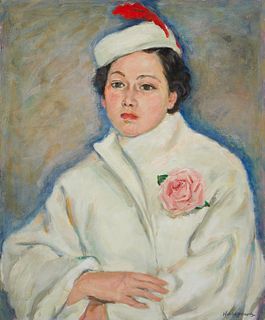 Hasegawa Portrait of Woman in White Coat
