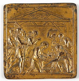 17th c. European Bronze Plaque