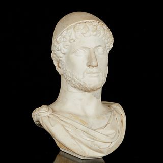 Roman Marble Bust of a Man with Cap