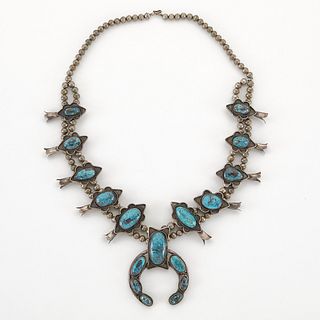 SW Squash Blossom Necklace w/ Large Ovals