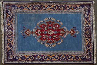 Antique Persian Qum Wool Rug 3 1/2' x 5'