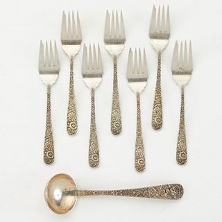 A. Kirk and Sons Sterling Silver Forks and Ladle