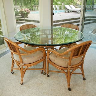 Bamboo Table w/ 6 Chairs