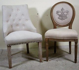 MIXED LOT OF TWO SIDE CHAIRS