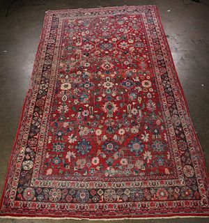 ANTIQUE HAND KNOTTED PERSIAN RUG