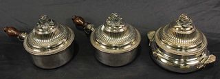 LOT OF THREE SILVERPLATED SERVING PIECES
