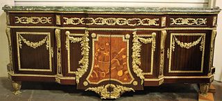 FRENCH STYLE BUFFET WITH MARBLE TOP