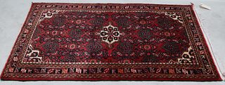 ANTIQUE HAND KNOTTED PERSIAN ARHAR WOOL RUG