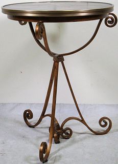 GILT METAL ACCENT TABLE