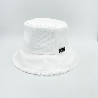 Denim bucket hat - White