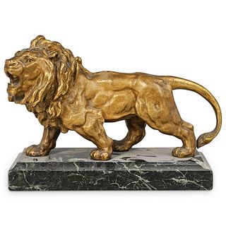 Antique European Lion Bronze