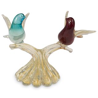 Murano Art Glass Birds Figurine