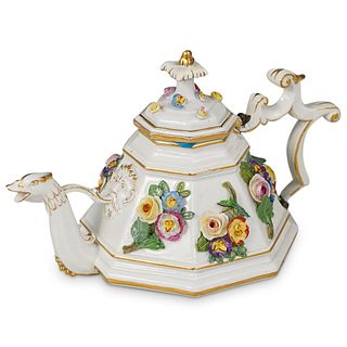 Antique Meissen Porcelain Teapot