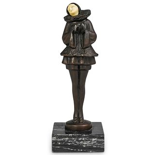 After Lucien Charles E. Alliot (French, 1877) Pierrot Bronze