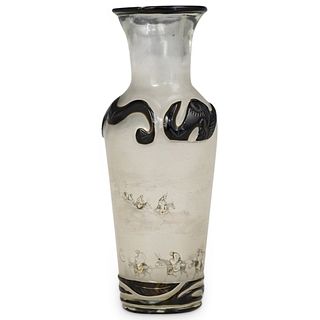 Rare Chinese Peking Painted Glass