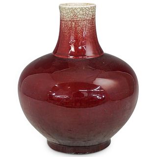 Antique Chinese Oxblood Porcelain Vase