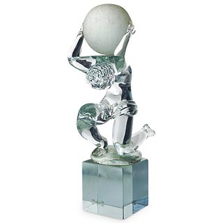 Renata Renatra "Atlas" Murano Glass Sculpture