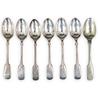 (7Pc) Antique Sterling Silver Spoons