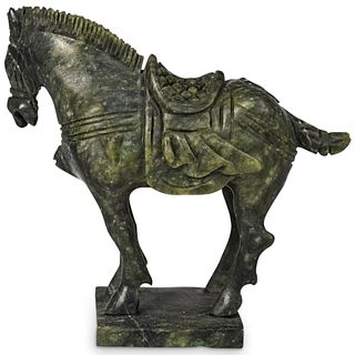 Chinese Hardstone Tang Dynasty Style War Horse
