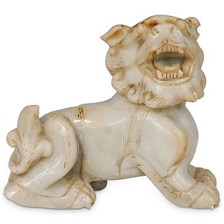 Chinese Carved Jade Foo Dog Sculpture
