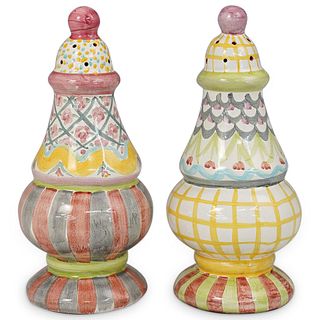 Mackenzie Childs Ceramic Sugar Shakers