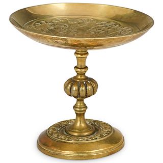 French Brass Footed Pedestal Small Nut Dish