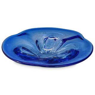 Murano Cobalt Blue Large Centerpiece Bowl