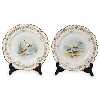 (2 Pc) Limoges Theodore Haviland Porcelain Plates