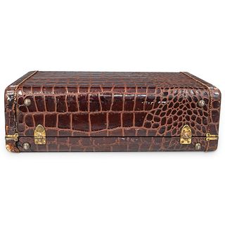 Samsonite Faux Alligator Skin Luggage Travel Suitcase