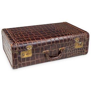 Crocodile Skin Luggage Travel Suitcase