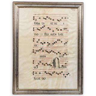 17th Century Gregorian Chant Sheet Music