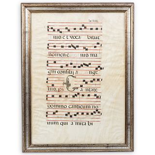 17th Century Gregorian Chant Sheet Music