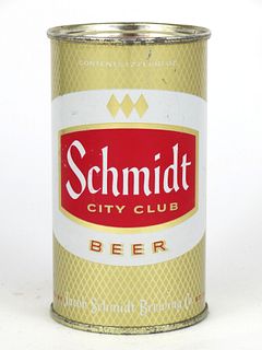 1954 Schmidt City Club Beer 12oz Flat Top Can 130-06