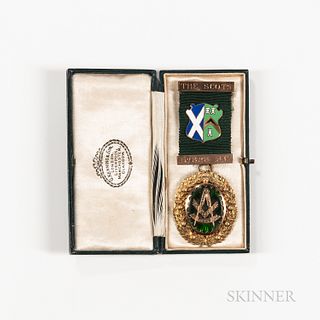 Scottish Gold and Enamel Masonic/Fraternal Medal
