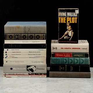 Libros sobre literatura y novelas de: Angeles Mastretta, Silvia Molina, Elena Poniatowska, Sara Sefchovich. Piezas: 19.
