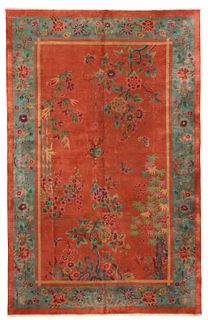 ANTIQUE CHINESE ART DECO CARPET - No reserve. 16 ft 2 in x 10 ft 6 in (4.92m x 3.20m)