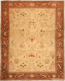 ANTIQUE AMRITSAR INDIAN RUG. 12 ft 9 in x 10 ft 1 in (3.89 m x 3.07 m)
