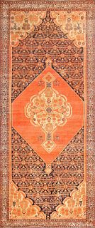 ANTIQUE PERSIAN MALAYER GALLERY CARPET. 15 ft 10 in x 7 ft 2 in (4.83 m x 2.18 m).