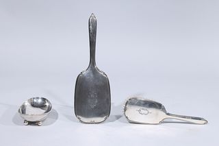 Group of Three Sterling Silver Vanity Articles