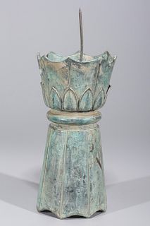 Chinese Archaistic Bronze Candlestick
