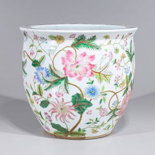 Chinese Famille Rose Enameled Porcelain Vase